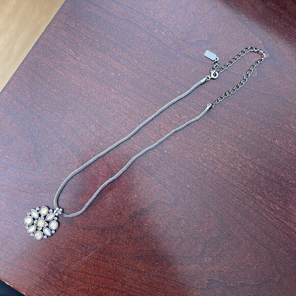 1923 Silver Gem Adjustable Necklace - Picture 2 of 6